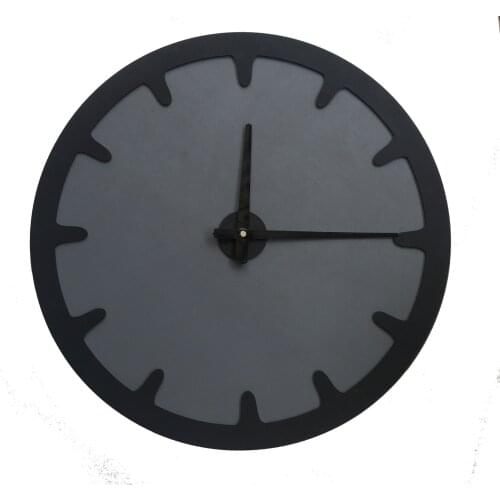 North Is Designed Black Bar Decorative Wall Clock 48 Cm