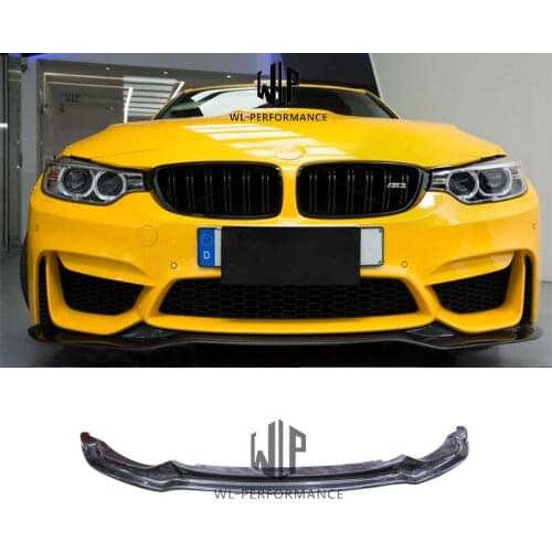 F82 F83 M4 V Style Car styling High Quality Carbon Fiber Auto Car Front lip Aprons Splittter For BMW Car Body Kit