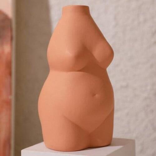 80%HOTCeramic Female Body Art Vase Living Room Home Decoration Handicraft Decoration Home Decoration