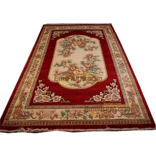Made French Aubusson Weave Rug Wool chinese aubusson rug Design