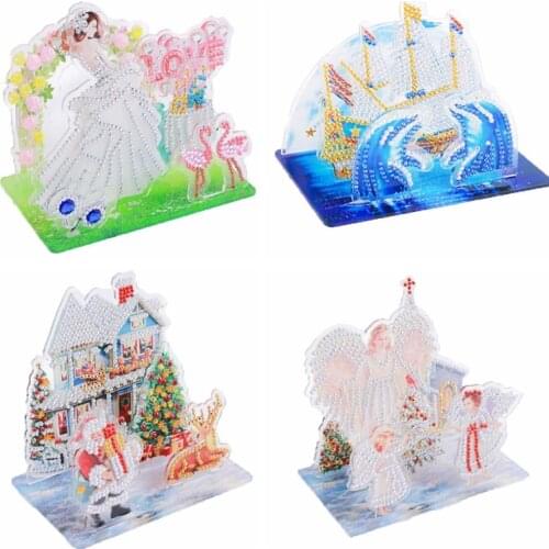 New 3D Three-Dimensional Puzzle Painting 5D Diamond Painting Three-dimensional paintings Cross Stitch DIY Diamond Embroidery