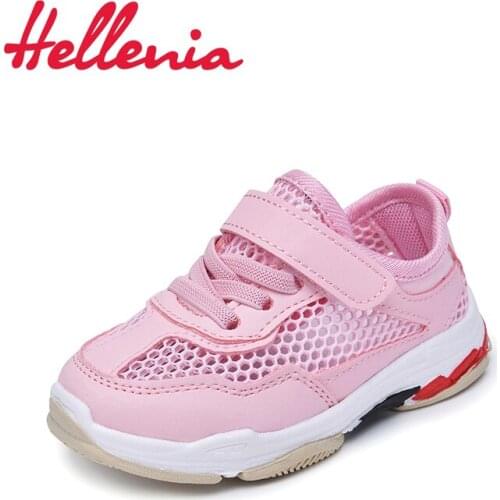 Children Shoes Boys Girls Casual Sports Shoes Kids Sneakers mesh breathable soft Baby Toddler Shoes white pink size 21-25