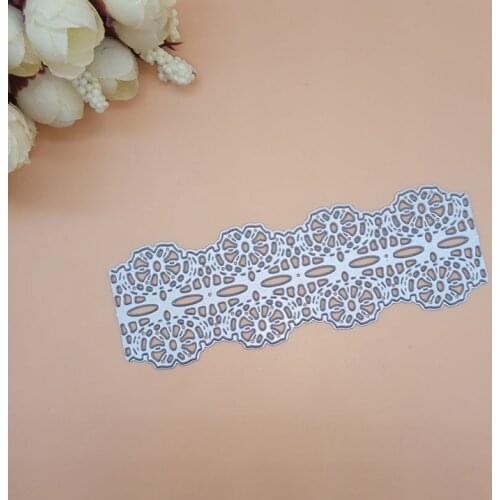 Lace Flower Edge Border Metal Cutting Dies Stencils for DIY Scrapbooking Decorative Crafts Embossing Paper Cards 2018