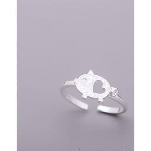 Summer Vintage Pig Rings For Women Boho Geometric Female Finger Rings Party Bohemian Jewelry Korean Gift