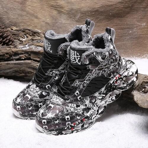 Men Running Shoes Sneakers Outdoor Winter Warm Plush Light Jogging Men Comfortable Walking Sport Shoes Zapatillas Hombre