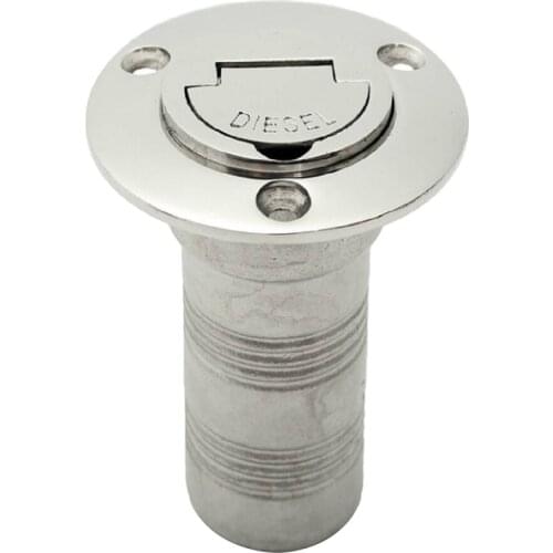 Marine Boat Diesel Fuel Deck Filler Keyless Lift Cap Stainless Steel - 38mm