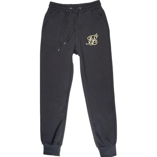 2019 autumn casual sweatpants solid color fashion high street mens pants Sik Silk Joggers super brand high quality fitness pant