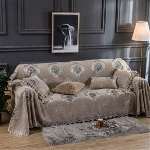 Four seasons Chenille Lace Luxury Sofa Towel Modern Fashion Soft 1/2/3/4 Seater Sofa Cover All-inclusive Dust Couch Sofa Cover