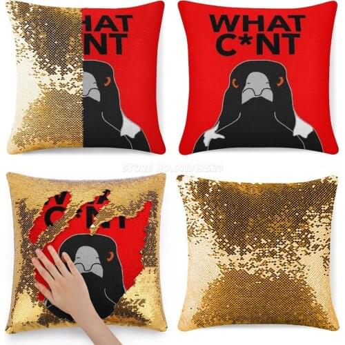 Magpie Season Sequin Pillowcase Throw Pillow Case 40cmX40cm Aussie Straya Magpie Bogan Australia Collingwood Melbourne Darwin
