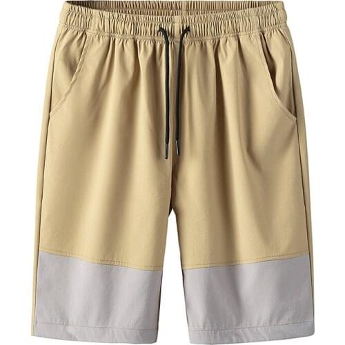 Mens 2021 Summer High Quality Baggy Casual Shorts Male Straight Loose Knee Lenght Thin Pants Solid Loose Fashion Short Trousers