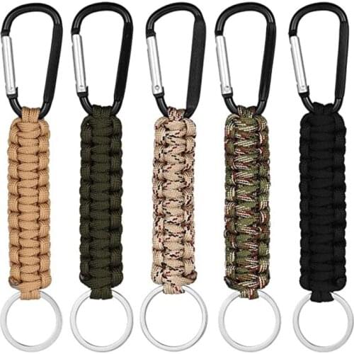 Tactical Key Hook Backpack Military Nylon Hanging Buckle High Strength Nylon Chain Backpack Webbing Belt Clip Climbing Carabiner