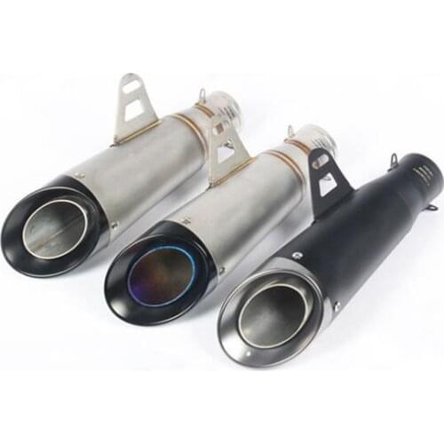 51mm Universal Motorcycle Exhaust Muffler Pipe Scooter For FZ6 CBR250 CB600 MT07 R6 ATV Dirt Pit Bike