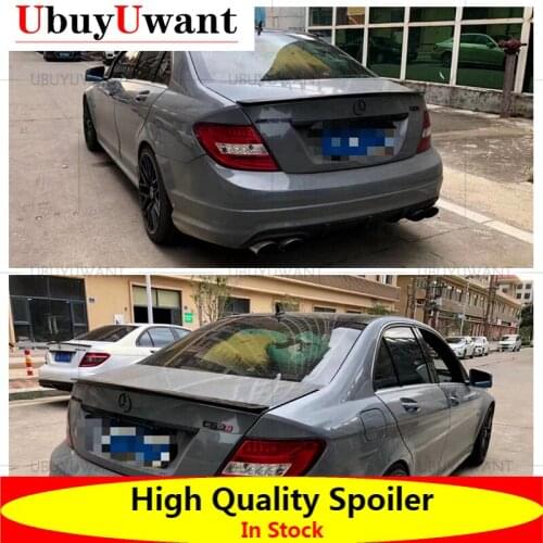 UBUYUWANT For Mer Cedes-benz W204 C180K C200 C250 C260 C300 Spoiler High Quality Abs Plastic Car Tail Wing Decoration 2008-2013