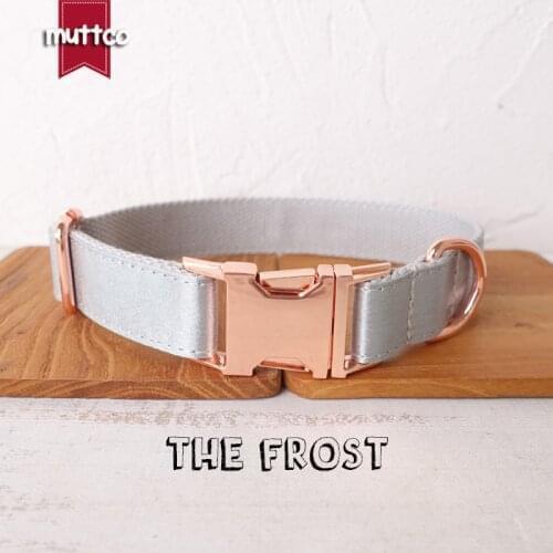 10pcs/lot MUTTCO unique dog collarTHE FROST convenient to walk the dog leash accessory for small medium large dog 5 size UDC112M