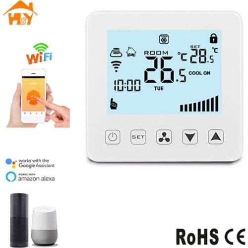 WiFi Programmable Smart Thermostat LCD Display Temperature Controller for Air Conditioning