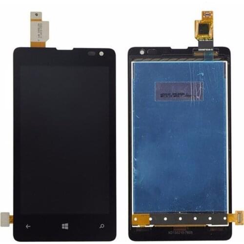 For Microsoft Nokia Lumia 435 LCD Display Touch Screen Digitizer Assembly with frame free shipping