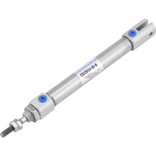 1Pcs CDJ2D10-50-B Mini Air Cylinder Stainless Steel Air Pneumatic Cylinder Dual Acting cylinder Stoke 50mm / 2inch Max. 1Mpa