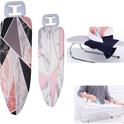 140*50CM Ironing Board Cover Marble Cloth Printed Ironing Board Cover Protective Non-slip Thick Colorful