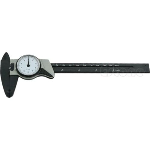150mm 6inch Dial Caliper Plastic Vernier Caliper 4 Way Gauge Micrometer