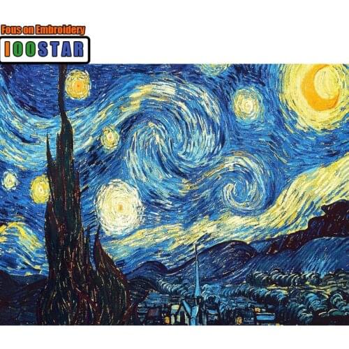 Home Decoration DIY 5D Diamond Embroidery Van Gogh Starry Night Cross Stitch kits Abstract Oil Painting Resin Hobby Craft