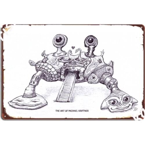 The Art Of Michael Kriftner Crab Metal Signs create Club Wall Plaque Club Bar Tin sign Posters