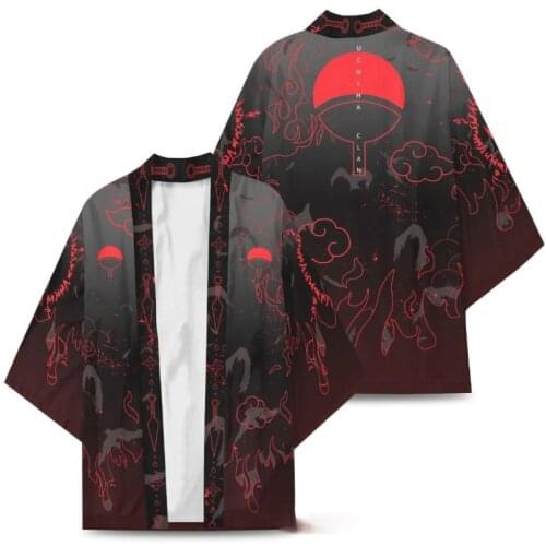 New Anime Cosplay Uzumaki Akatsuki Robe Costumes Haruno Sakura Costume Kimono Unisex Short Sleeve Coat Top Clothing