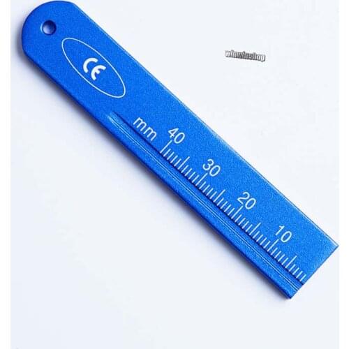 Colorful Aluminium Dental Endo Rulers Span Measure Scale Endodontic Finger Rulers Dental lab Dentist Tools Materials