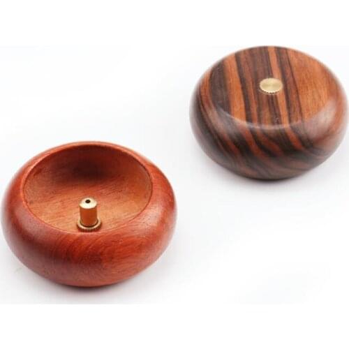 Mini round wooden incense stick buddhist articles bowl type incense holder#389