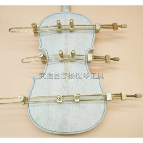 3pcs brass violin board repair middle crack clamps, violin Luthier tools