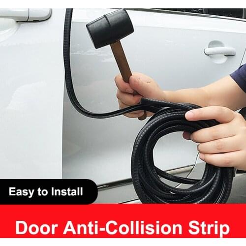 TAJIAN 5M/10M/15M/20M U Type Universal Car Door Edge Guards Trim Styling Moulding Protection Strip Scratch Protector Car Decor