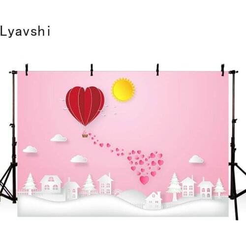 Lyavshi Valentine Day Photography Backdrops for Photo Studio Background Pink Backdrops Baby Photographic Backdrop