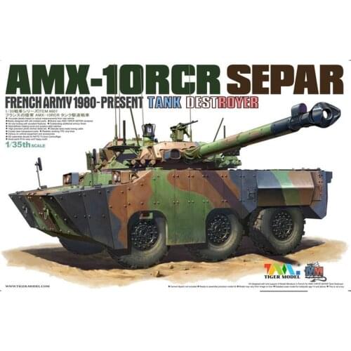 Tiger Model 4607 1/35 AMX-10RCR SEPAR Tank Destroyer - Scale Model Kit