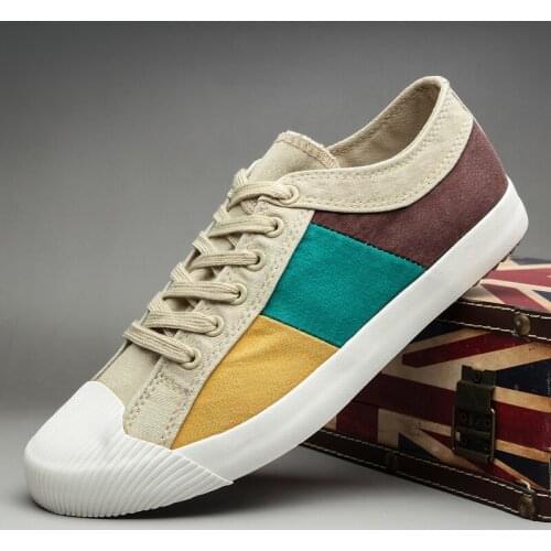 Men Canvas Casual Sneaker Spring New Shoes Man Han Edition Tide Leisure Cloth Mens Sneakers Shoes Couples