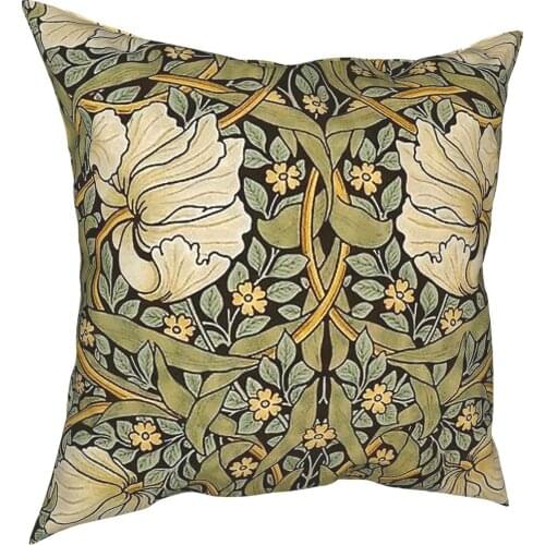 William Morris Pillowcover Decoration Floral Vintage Victorian Flowers Cushions Throw Pillow for Living Room Polyester