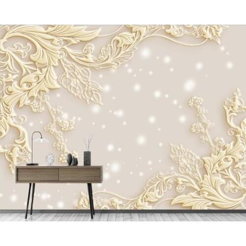 Papel de parede Embossed pattern stars minimalist 3d modern wallpaper mural for living room tv sofa wall bedroom kitchen cafe