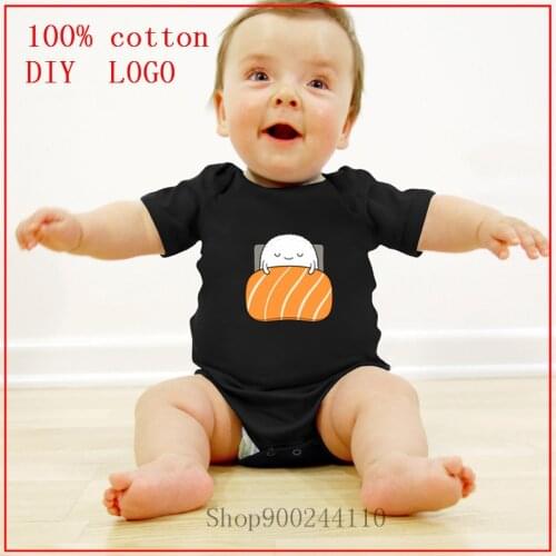 Newborn Baby Clothes Short Sleeve Girl Boy Clothing Bodysuits baby Sleepy sushi Clothes Unisex Newborn Baby Cotton Rompers