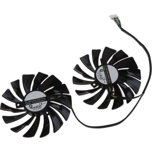 2pcs 95MM PLD10010S12HH 6Pin Graphics Video Card Cooler VGA Fan For MSI GTX970