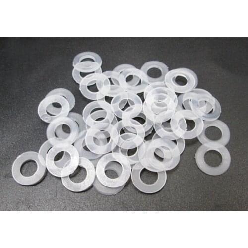 100pcs M5 Plastic Nylon Spacer Flat Washers Insulation Gasket