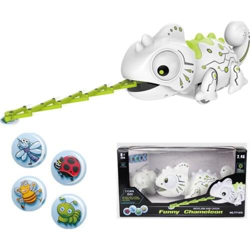 RCtown Remote Control Chameleon 2.4GHz Pet Intelligent Toy Robot For Children Kids Birthday Gift Funny Toy RC Animals