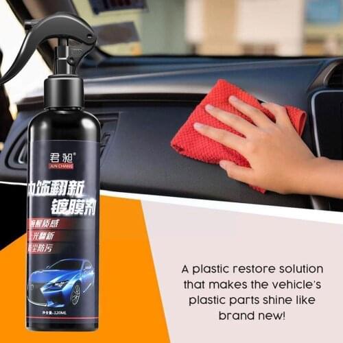 Car Interior Decoration Refurbishment Coating Agent Wax Dustproof Instrument Plastic Leather Care Products Glazing Dial Pan S5B9