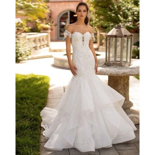 Vestido De Noiva Sereia Mermaid Wedding Dress Detachable Sleeves Fashion Hochzeitskleid Beading Appliques Luxury Abito Da Sposa