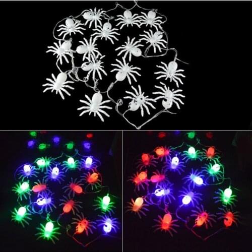 String Light Ghost Claw Spider Shape LED Halloween Fairy Lamp Ornament Party Decoration for Home