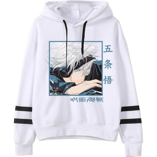 Jujutsu Kaisen Hoodie Sweatshirts Men Women Gojo Satoru Print Pullover Unisex Harajuku