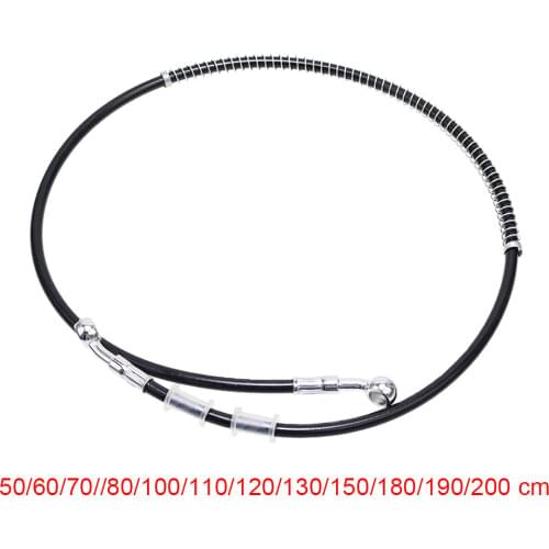Motorcycle Brake Pipe Hydraulic Reinforce Brake Clutch Oil Hose Line Pipe Tube For Racing Dirt Bike 50-200cm 190/180/150/130 cm