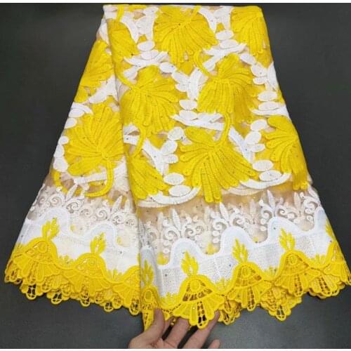 Party Q Latest High Quality African Nigerian Tulle French Lace Fabric Embroidery Voile Cord Wedding Party Dress 5yards