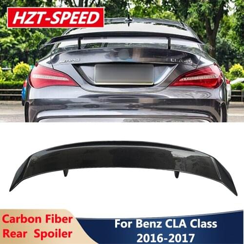CLA Class Real Carbon Fiber Rear Spoiler Back Trunk Wing For Benz CLA CLA200 CLA220 CLA250 CLA260 CLA45 2016-2017 Modification