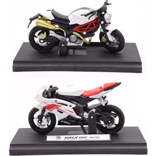 1:18 Kids Alloy Motorcycle Model Toy Motor Bicycle Off Road Mountain Bike Racing Metal Diecast Vehicles Collection Gifts TY0475