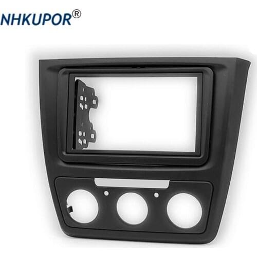 11-584 Car Radio Fascia for SKODA Yeti 2009+ (Manual Air-Conditioning) Stereo Fascia Dash CD Trim Installation Frame Kit