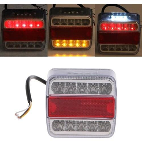 DC 12V 14 LED Car Trailer Boat Caravan Rear Tail Light Stop Lamp Taillight