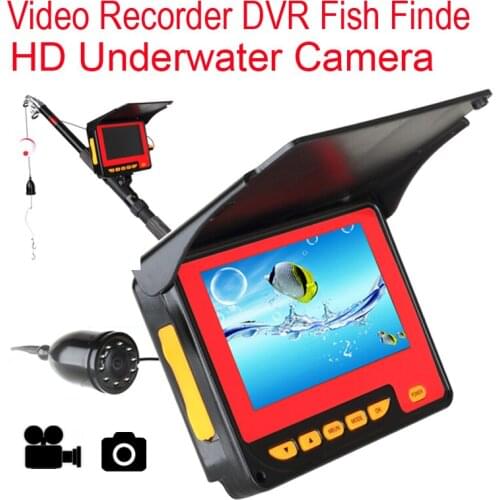 30M Underwater Ice Fishing Camera 4.3 Inch Monitor Camera Video Recording Camera DVR Fish Camera